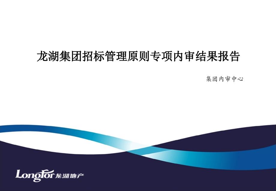 某地产集团招标管理原则专项内审结果报告(4161354_第1页