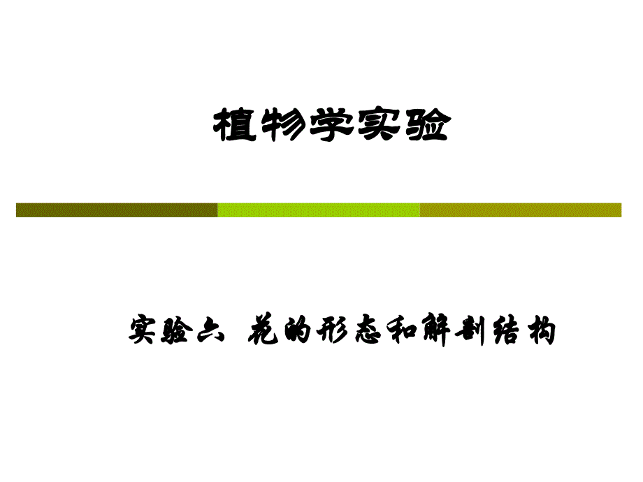 实验五 花的形态和解剖结构_第1页