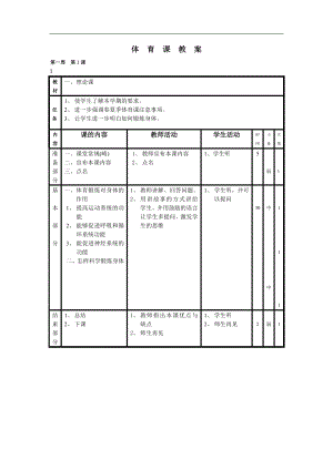 小學(xué)六年級(jí)體育教案 (1)