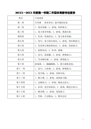 小學(xué)二年級體育教案 (3)