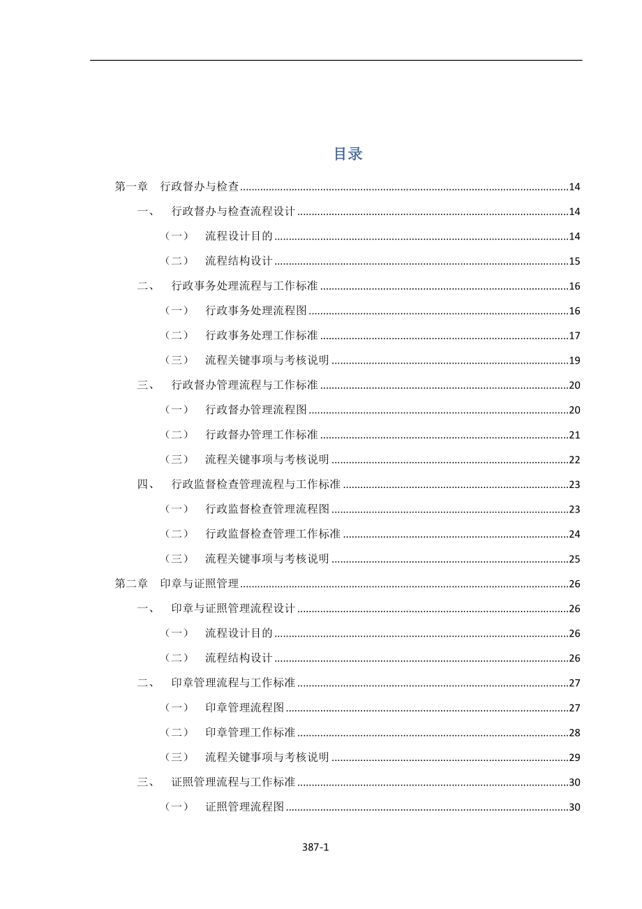 行政管理流程设计与工作标准_第1页