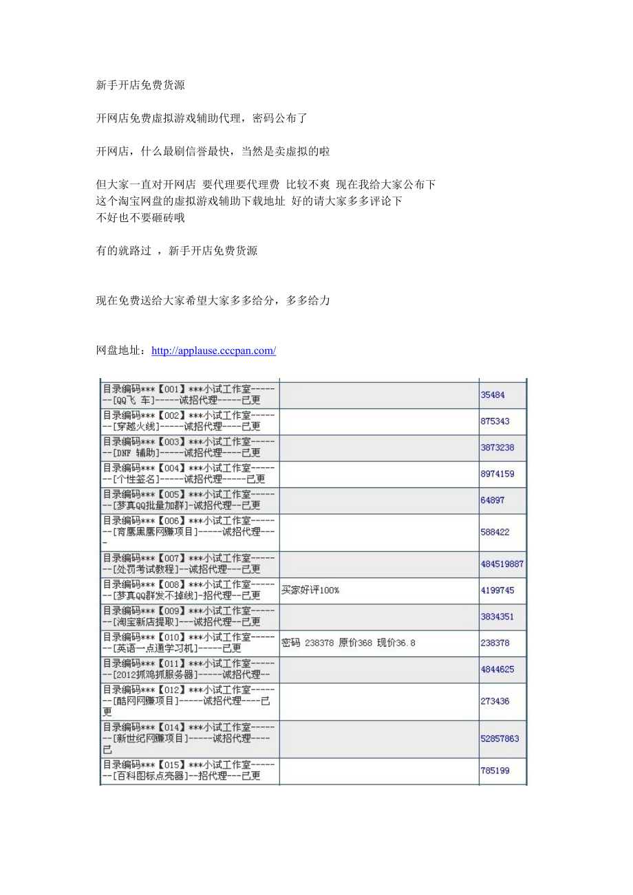 新手開店免費(fèi)虛擬貨源_第1頁