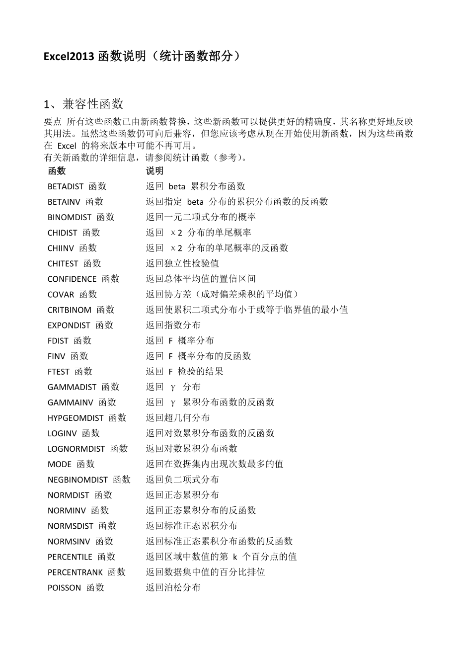 excel2013函数说明统计函数部分_第1页