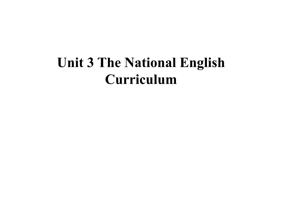 英语教学法教程unit3课件_第1页