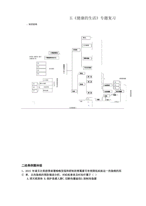 五《健康的生活》專(zhuān)題復(fù)習(xí)