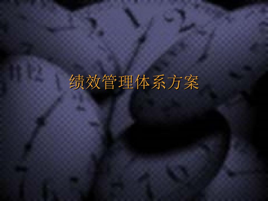 珠宝行业绩效管理体系方案分析83842_第1页