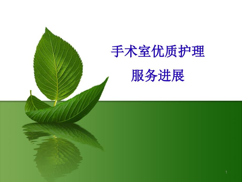 医学课件-优质护理在手术室的应用课件_第1页