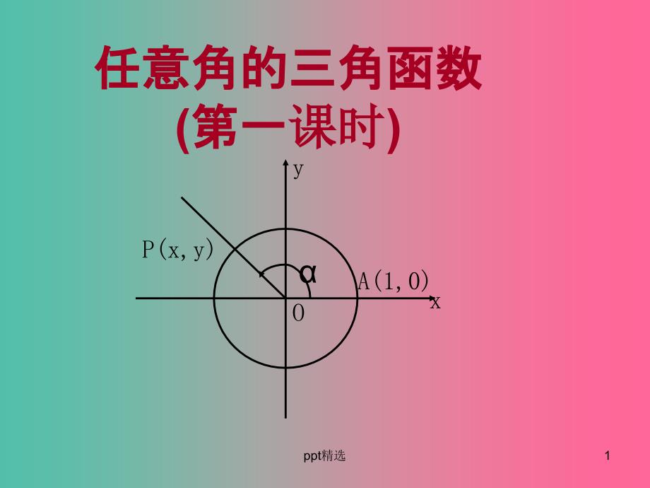 高中数学-1.2.2同角三角函数的基本关系ppt课件3-新人教A版必修4_第1页