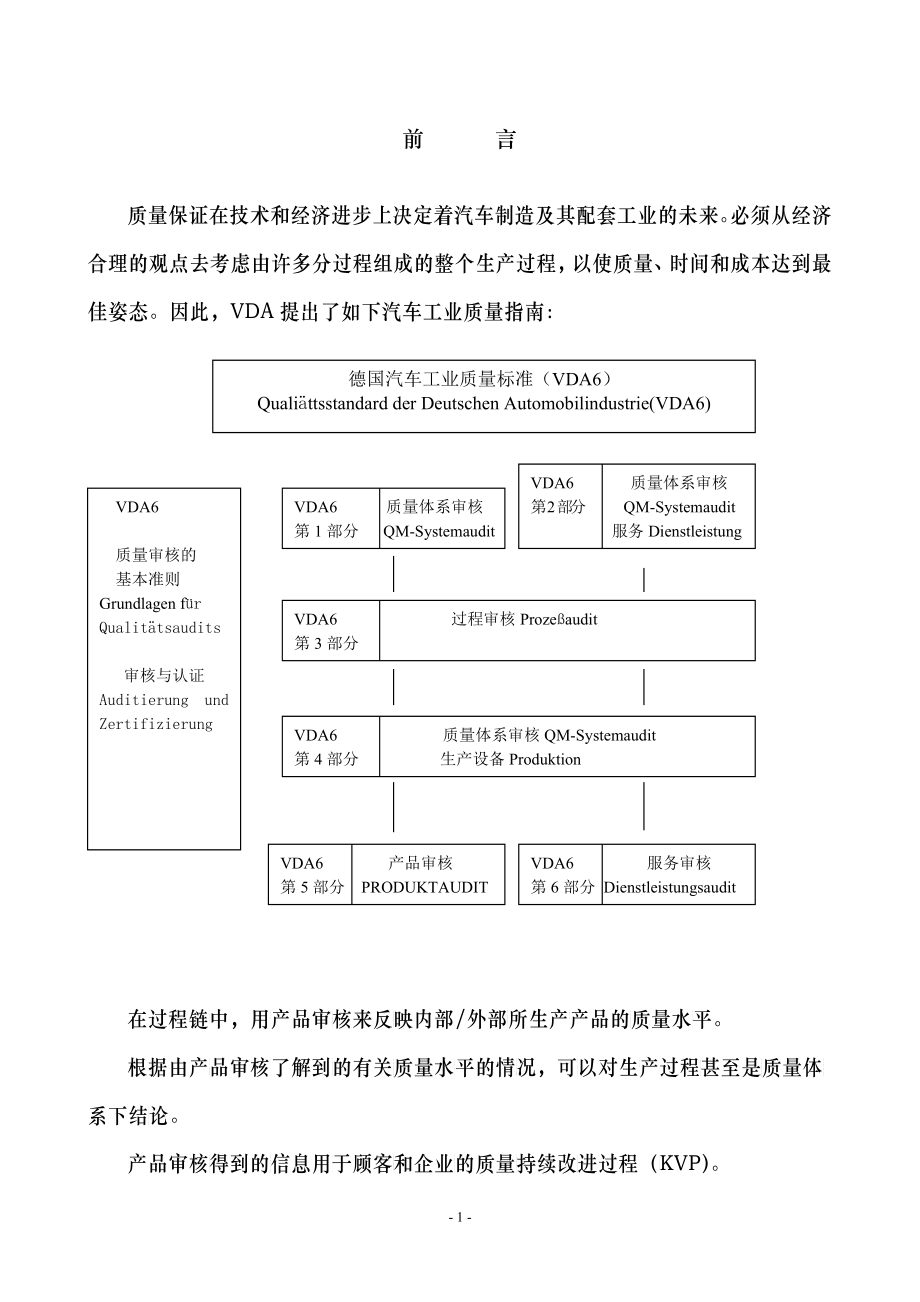 VDA65产品审核_第1页