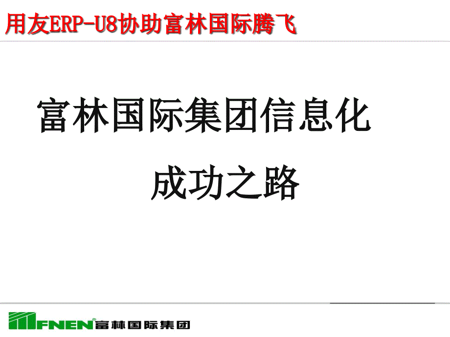 富林国际集团信息化成功之路(ppt 17)24734_第1页