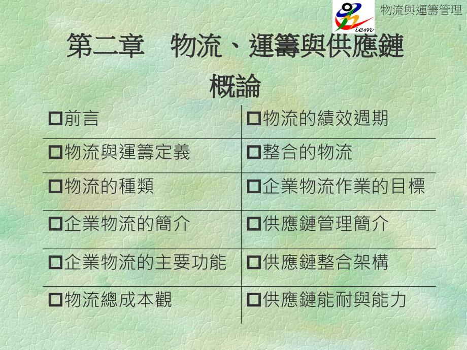 企业物流与供应链管理概论33900_第1页