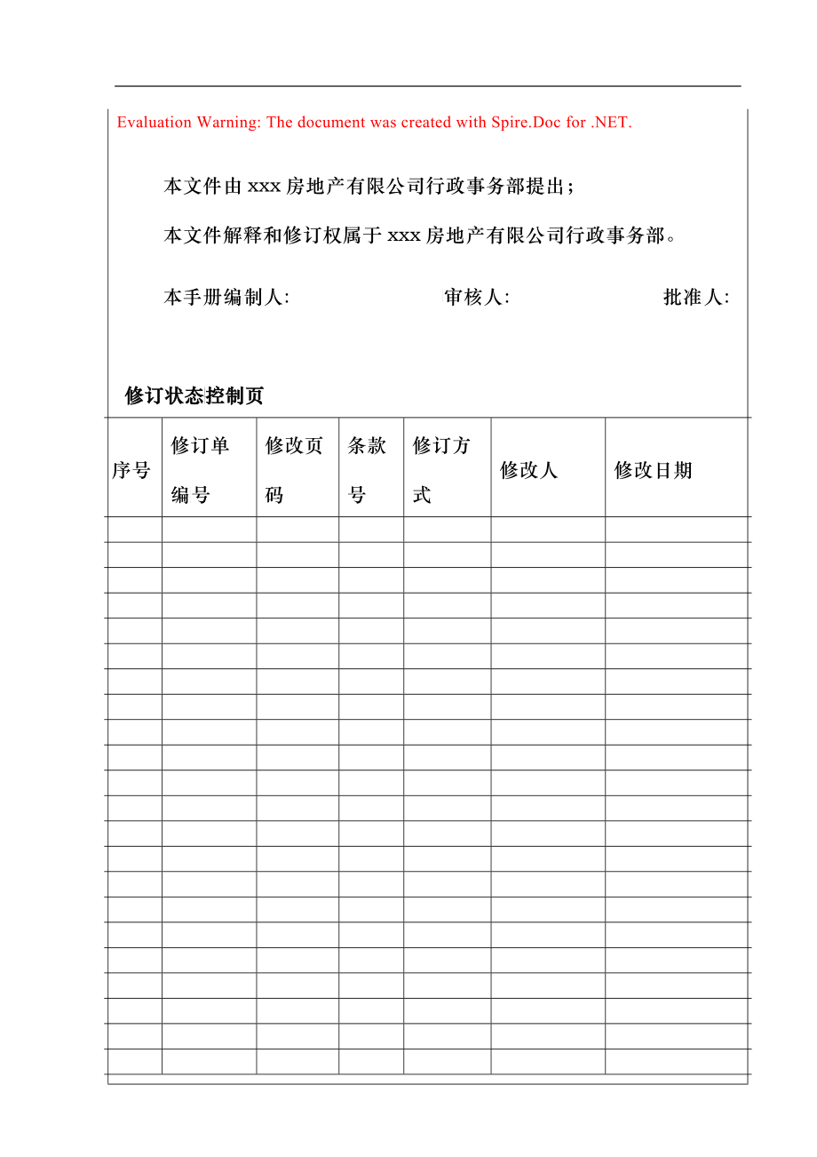 金瀚房地产公司管理手册_第1页