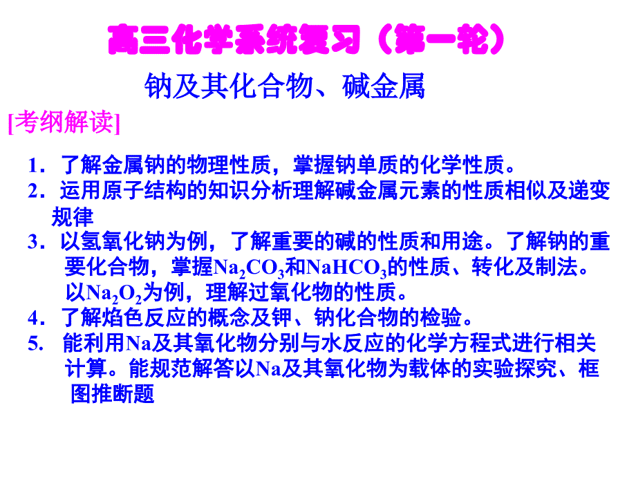 钠及其重要化合物第一课时_第1页