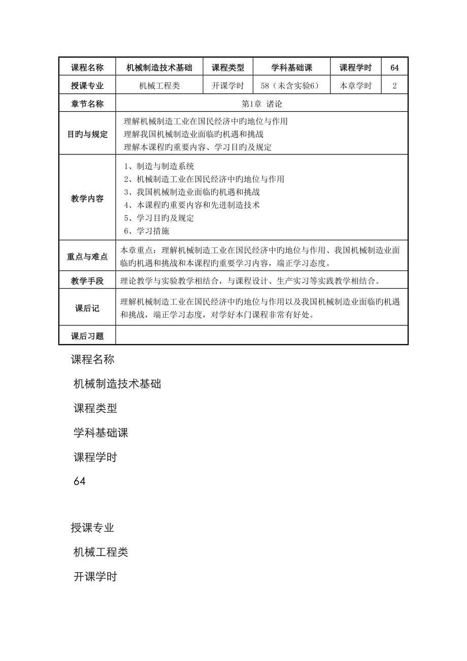 機(jī)械制造技術(shù)教案機(jī)械制造技術(shù)教案_第1頁