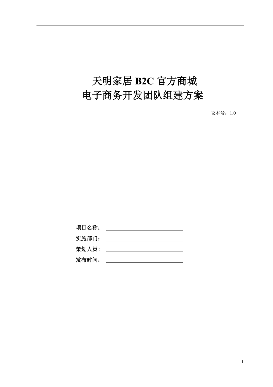 電子商務(wù)開發(fā)團(tuán)隊(duì)組建方案_第1頁