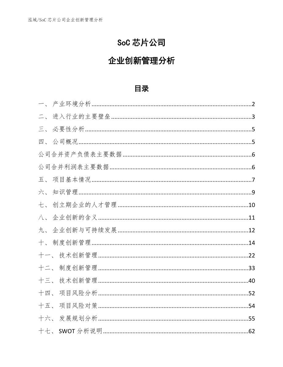 SoC芯片公司企业创新管理分析_参考_第1页