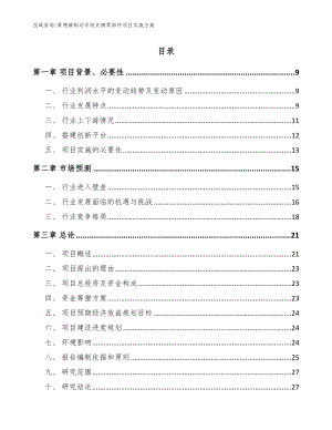 景德镇制动系统关键零部件项目实施方案_范文