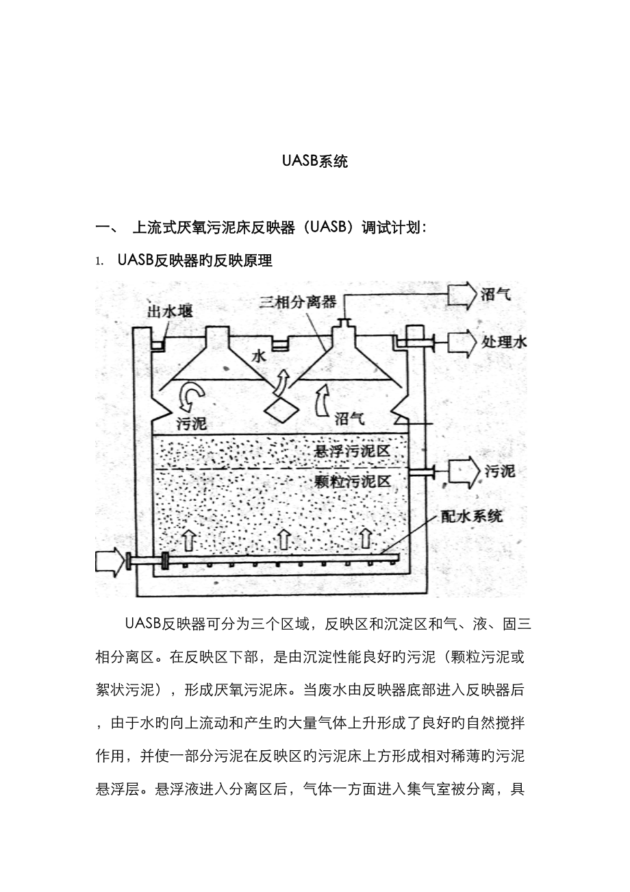 UASB调试运行规程_第1页