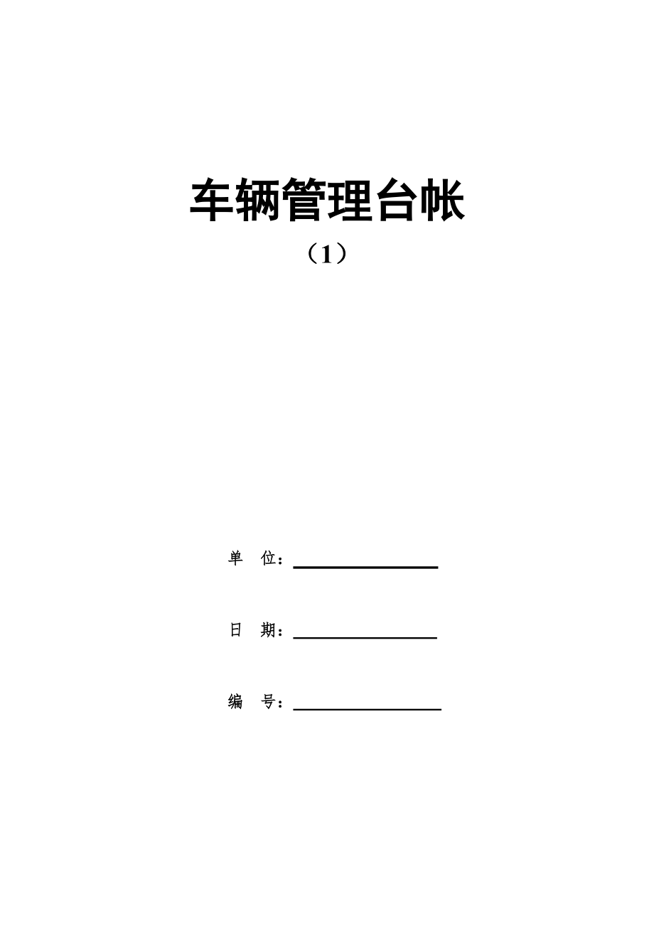 车辆管理台账_第1页