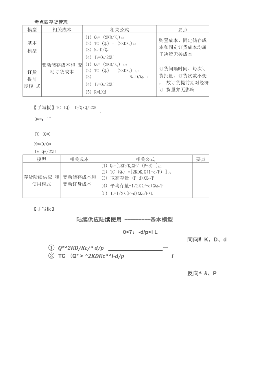 CPA 注册会计师 财务成本管理 知识点讲解及练习 第87讲_第1页