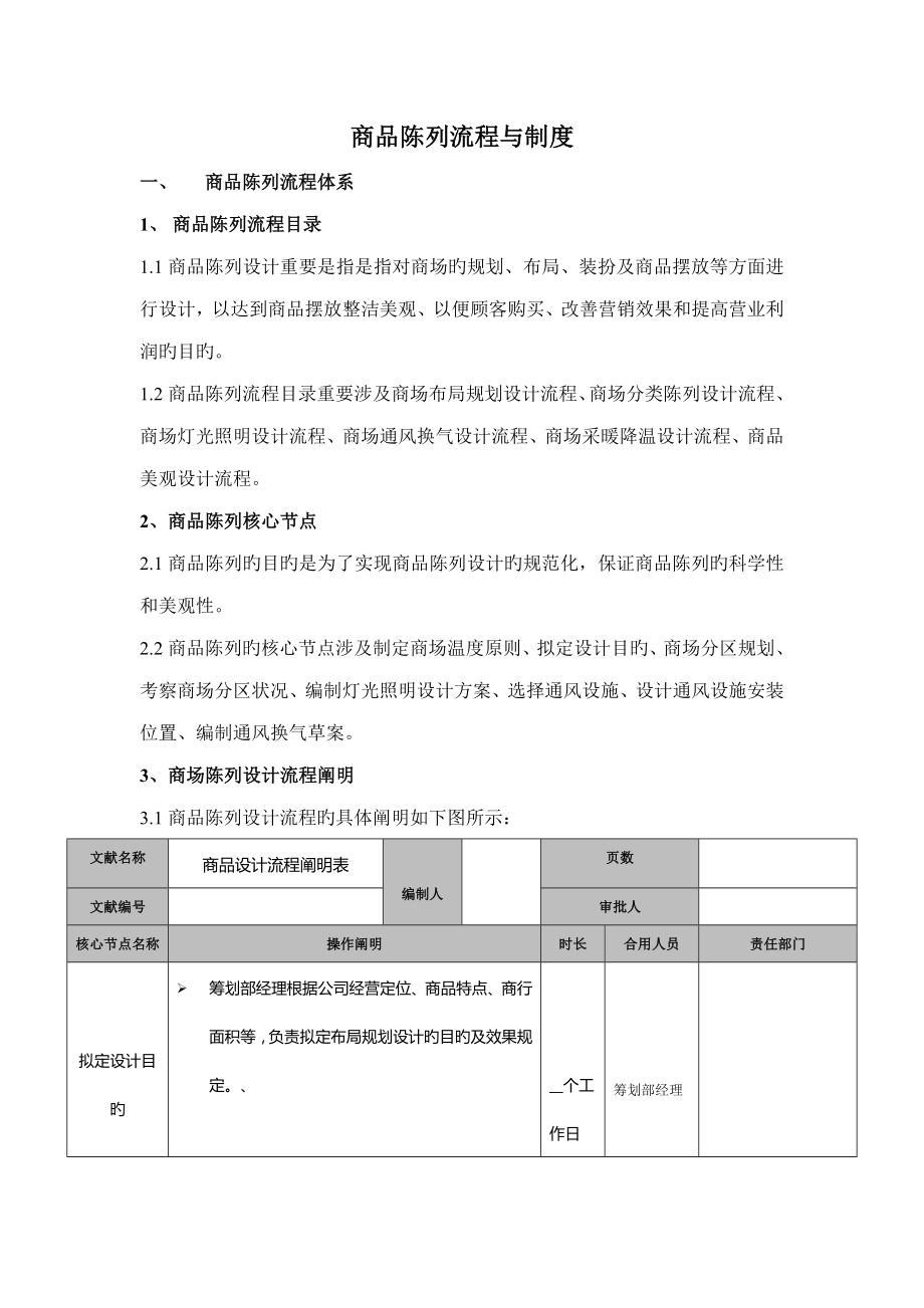 商品陈列标准流程与新版制度_第1页