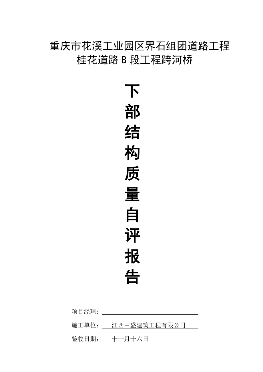 桂花大桥下部结构质量评估基础报告_第1页