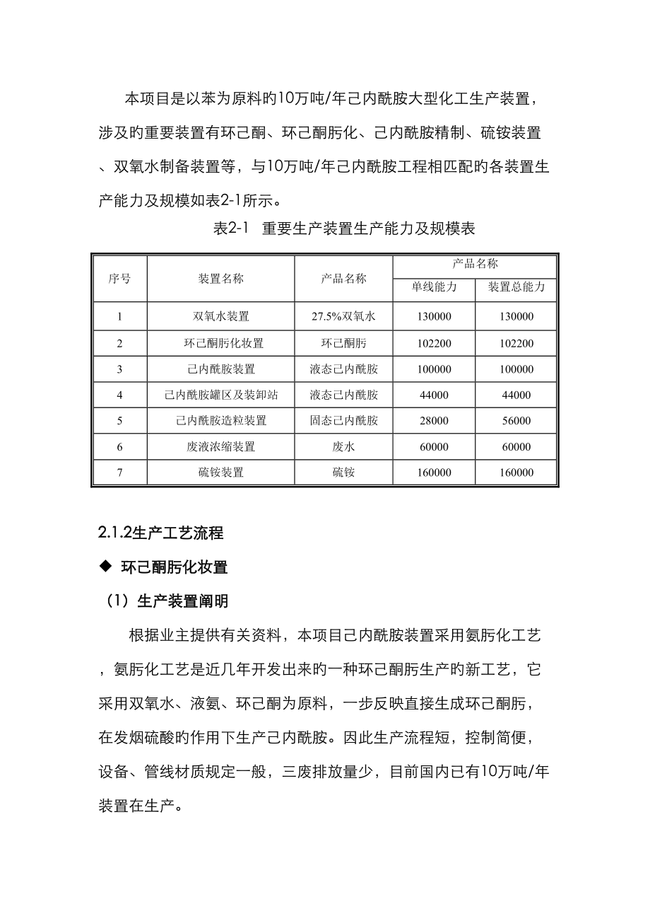 己内酰胺标准工艺简述_第1页