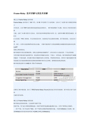 Frame-Relay 幀中繼 全部資料 學(xué)習(xí)指南