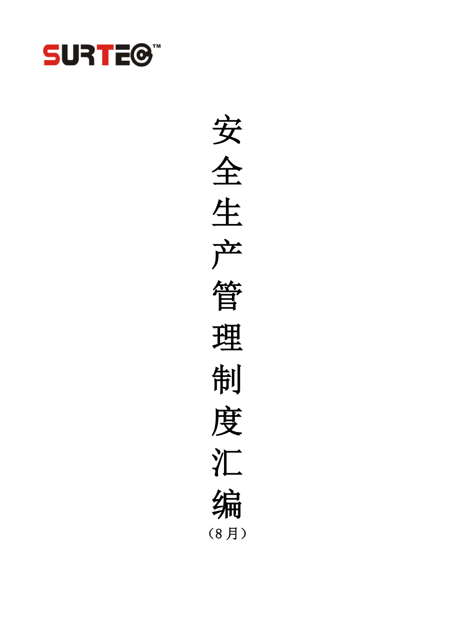 公司安全生產(chǎn)管理制度匯編 (2)_第1頁