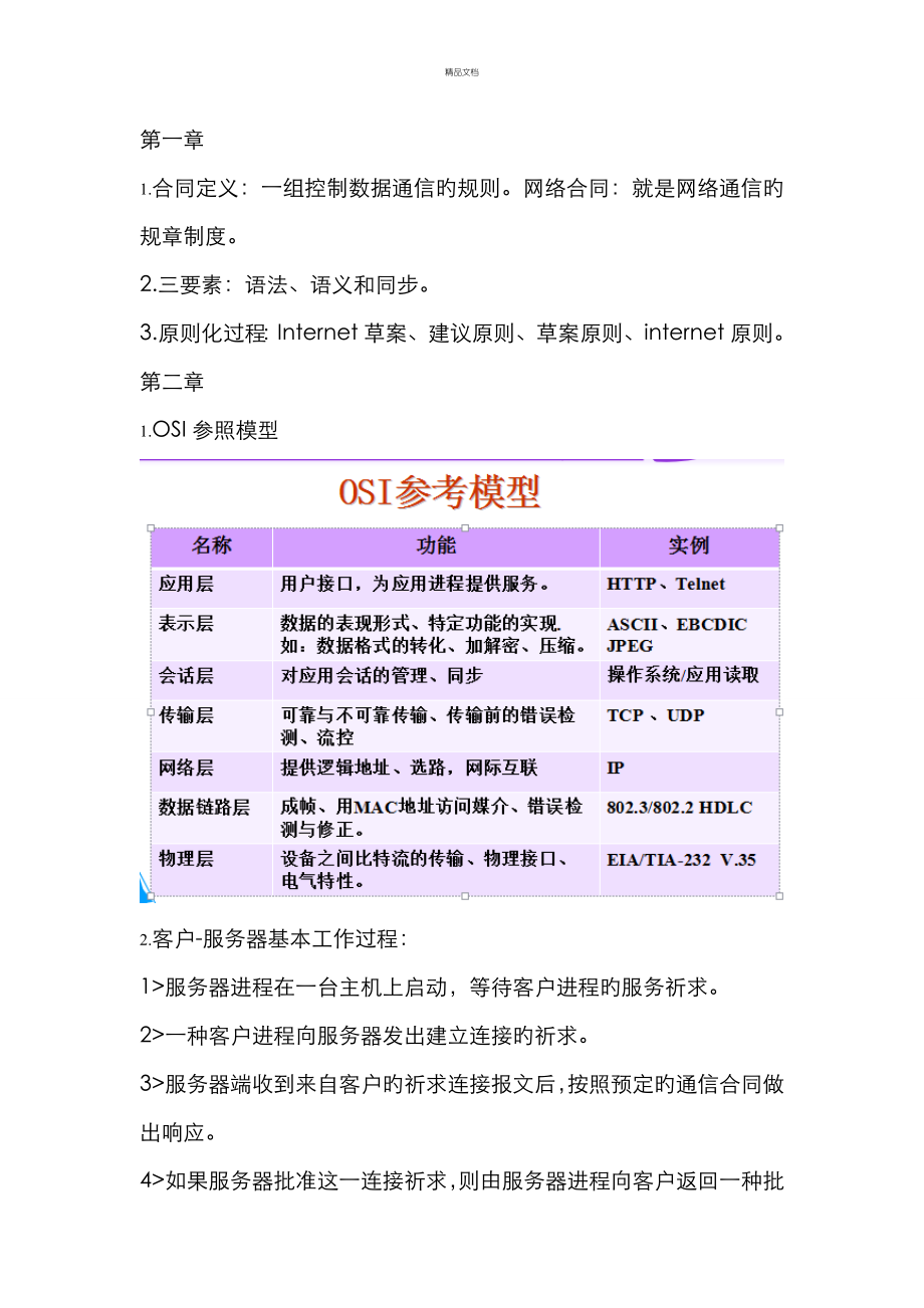 河南理工大学Internet协议分析重点_第1页