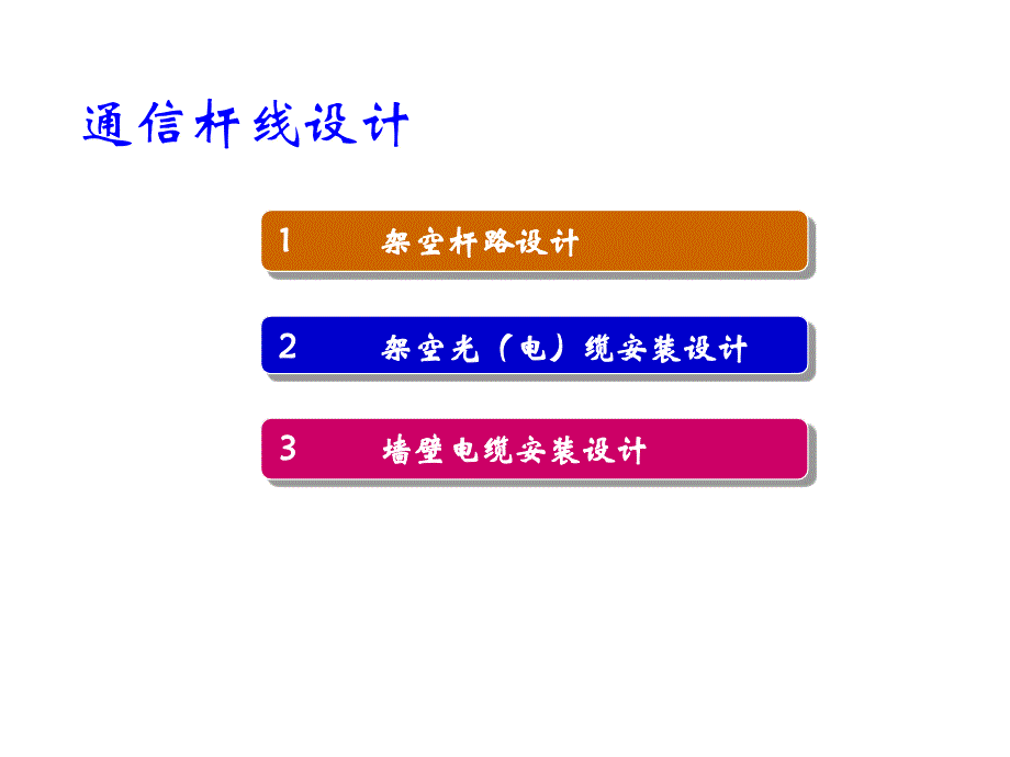 通信线路工程设计.课件_第1页