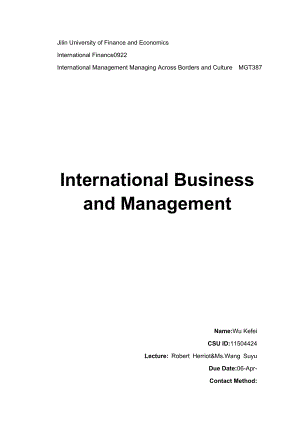 International-Business-and-Management-国际商务管理