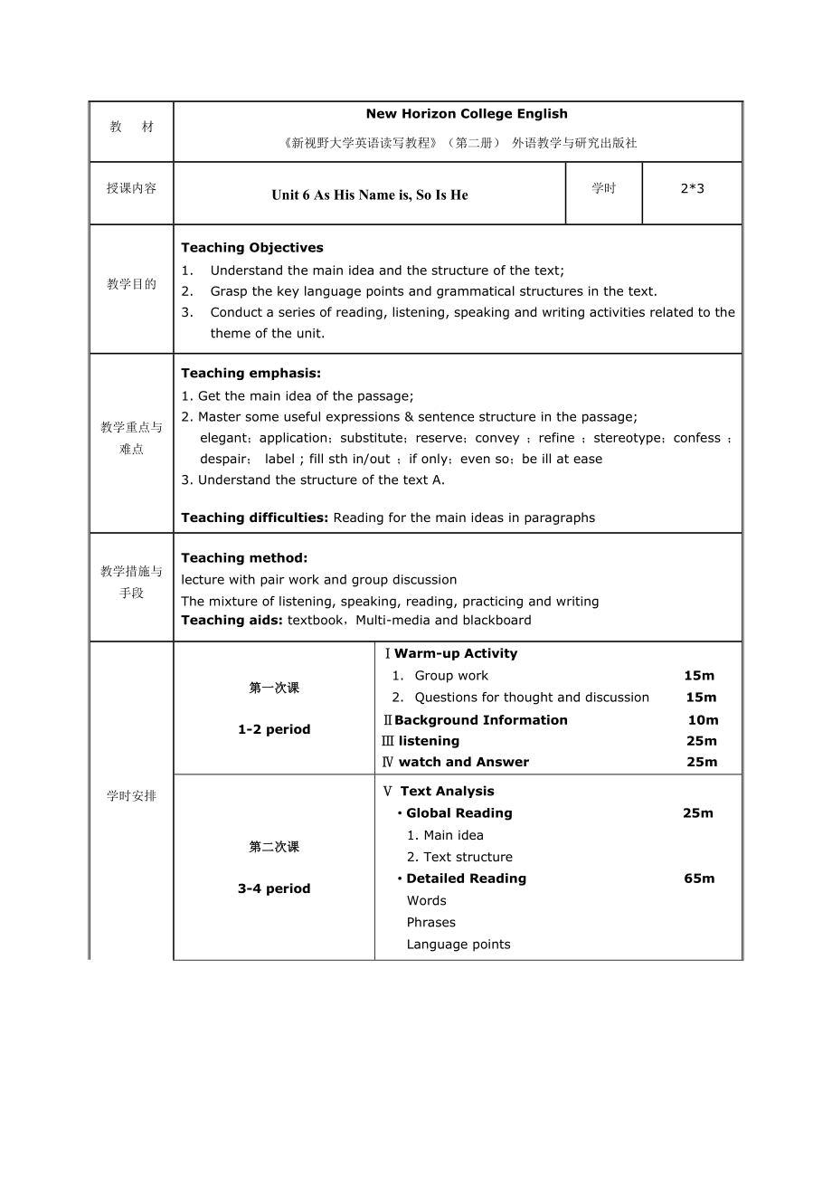 《新視野大學(xué)英語讀寫教程》(第二冊)Unit-6-As-His-Name-is--So-Is-He_第1頁