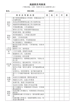 員工績(jī)效考核表格 (2)