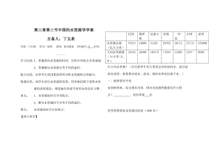 第三節(jié) 中國(guó)的水資源學(xué)案 湘教版2