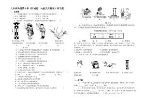 九年級物理第十章《機(jī)械能、內(nèi)能及其轉(zhuǎn)化》練習(xí)題