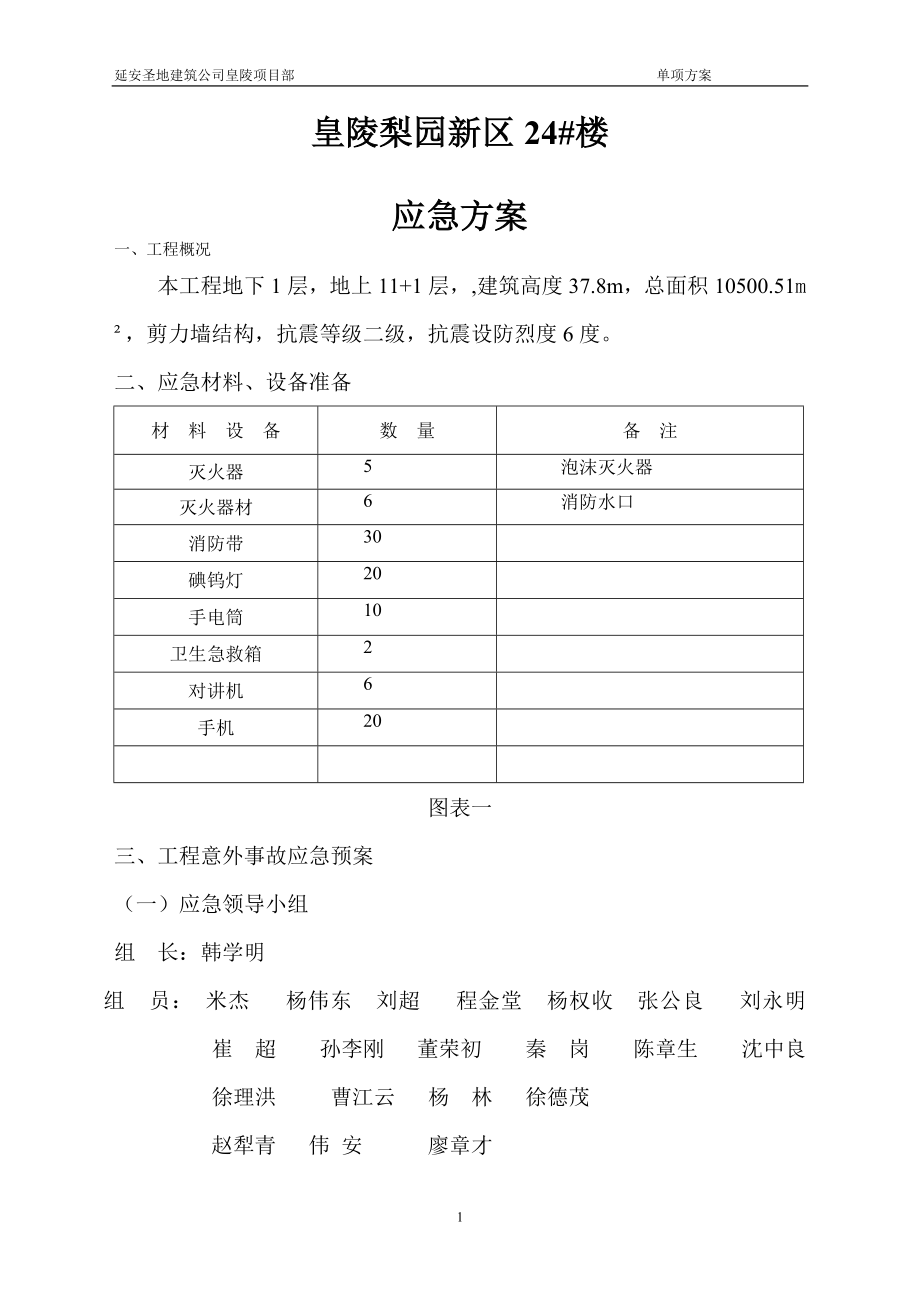 《應(yīng)急方案》word版_第1頁