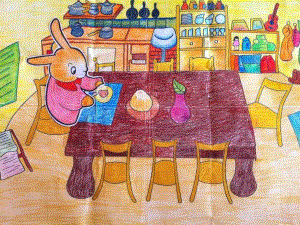 绘本图片PPT《幸福的大桌子》