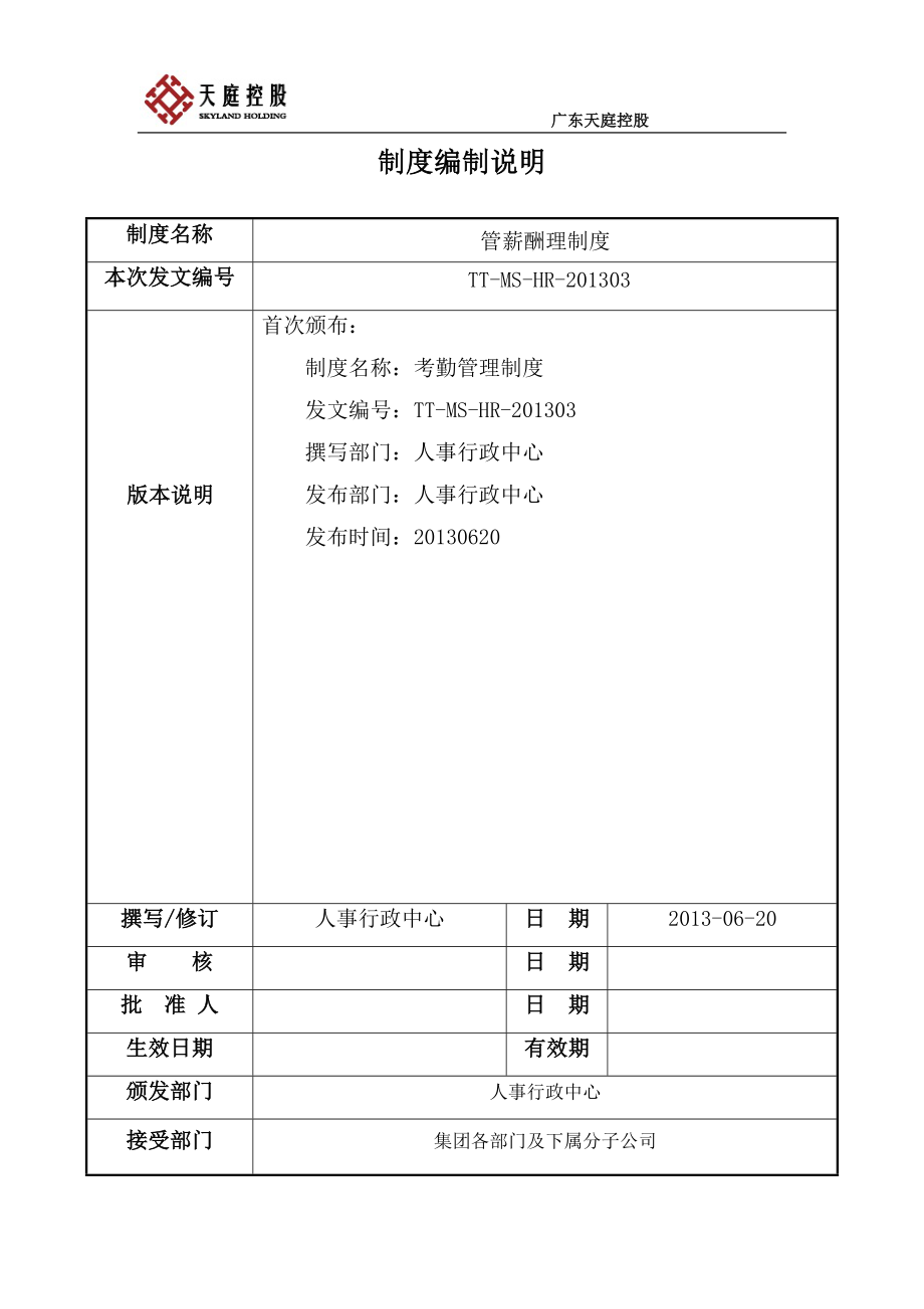 TTMSHR03薪酬管理制度_第1页