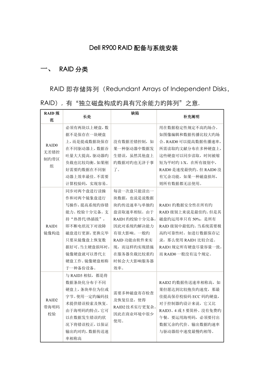 DELL 服务器 磁盘RAID制作与系统安装_第1页