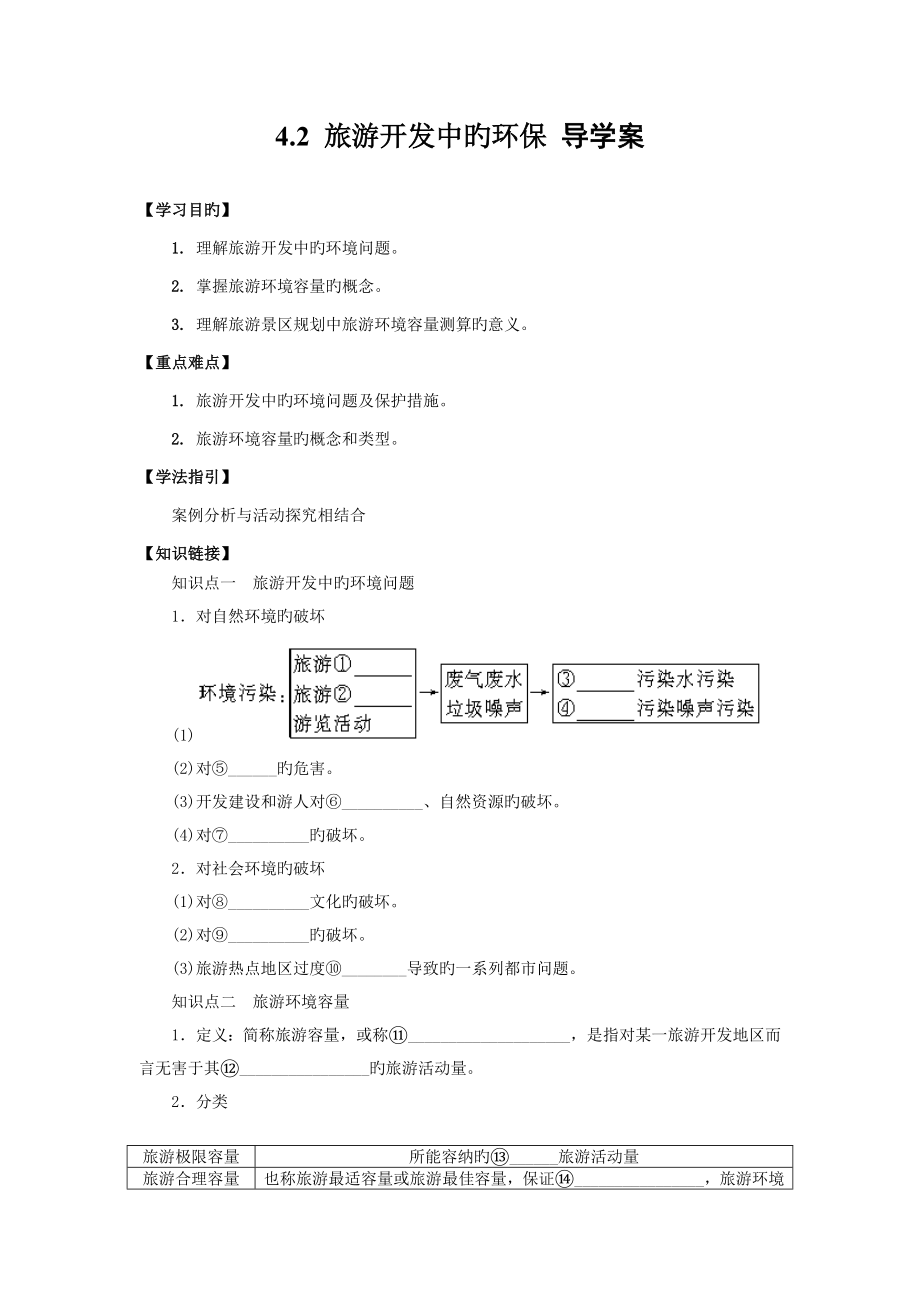 4.2 旅游开发中的环境保护_第1页