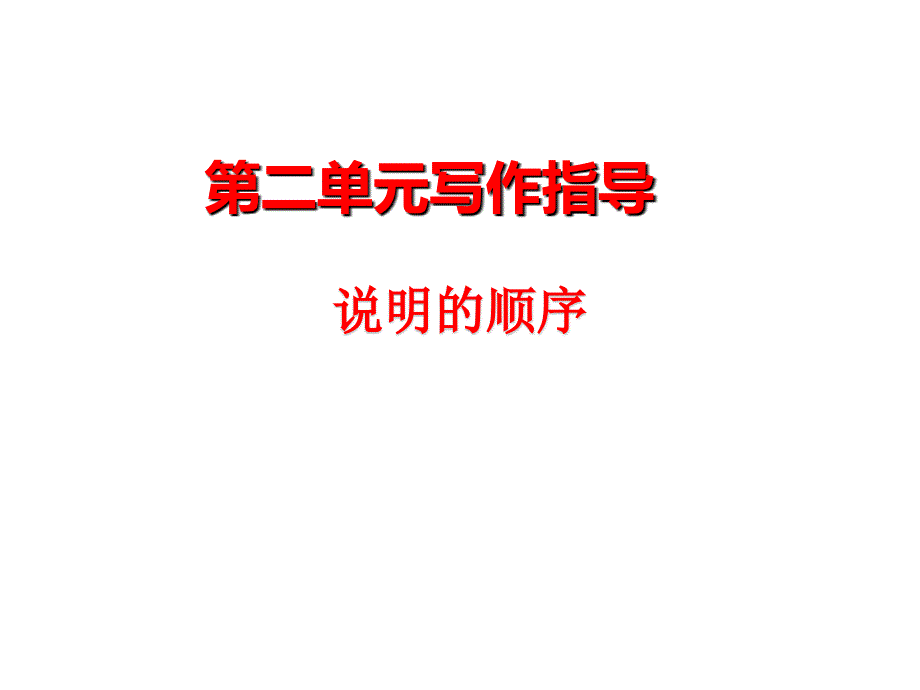 人教部编版初中语文八年级下册第2单元作文指导说明的顺序写作指导ppt课件_第1页