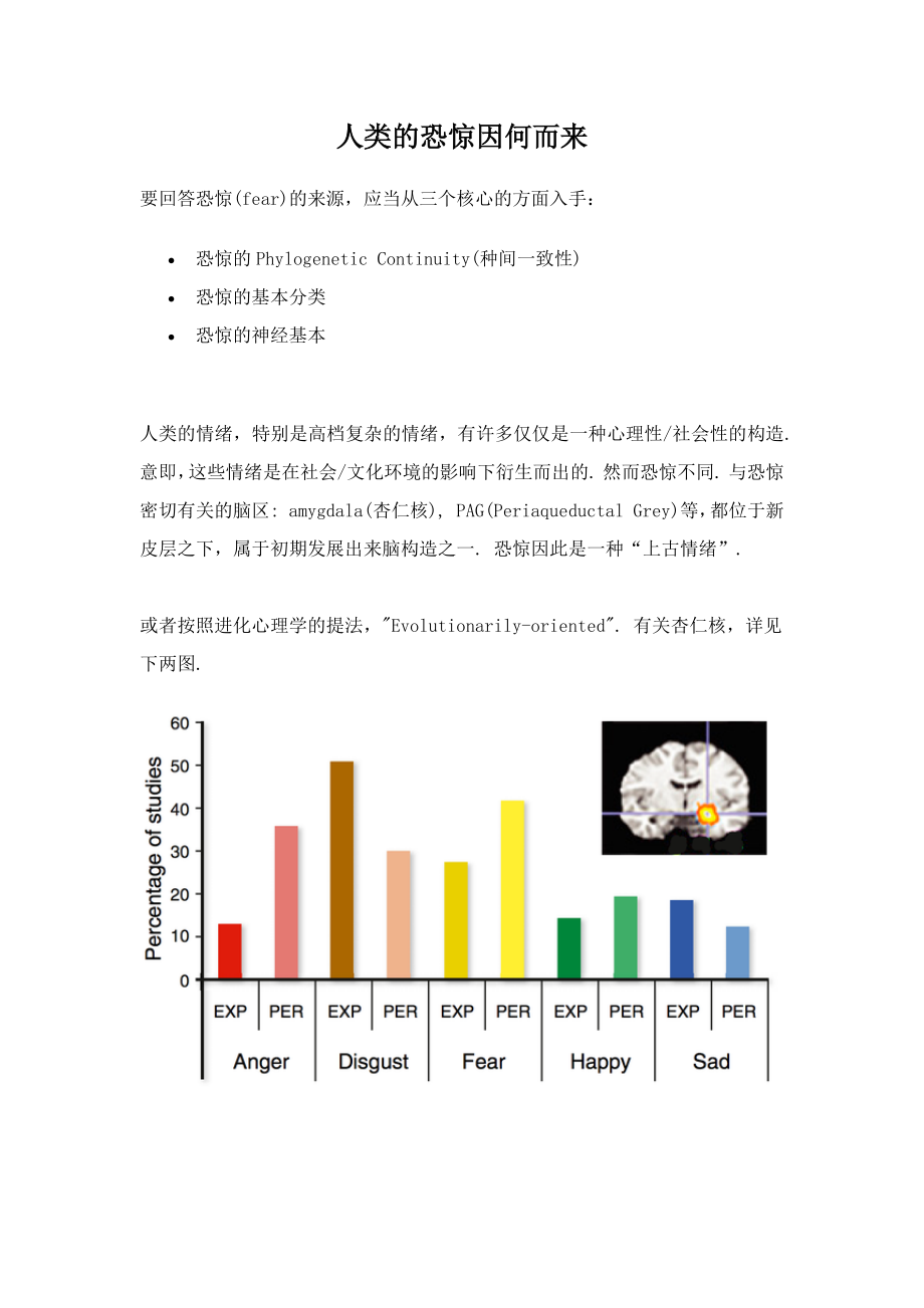 人类的恐惧因何而来_第1页