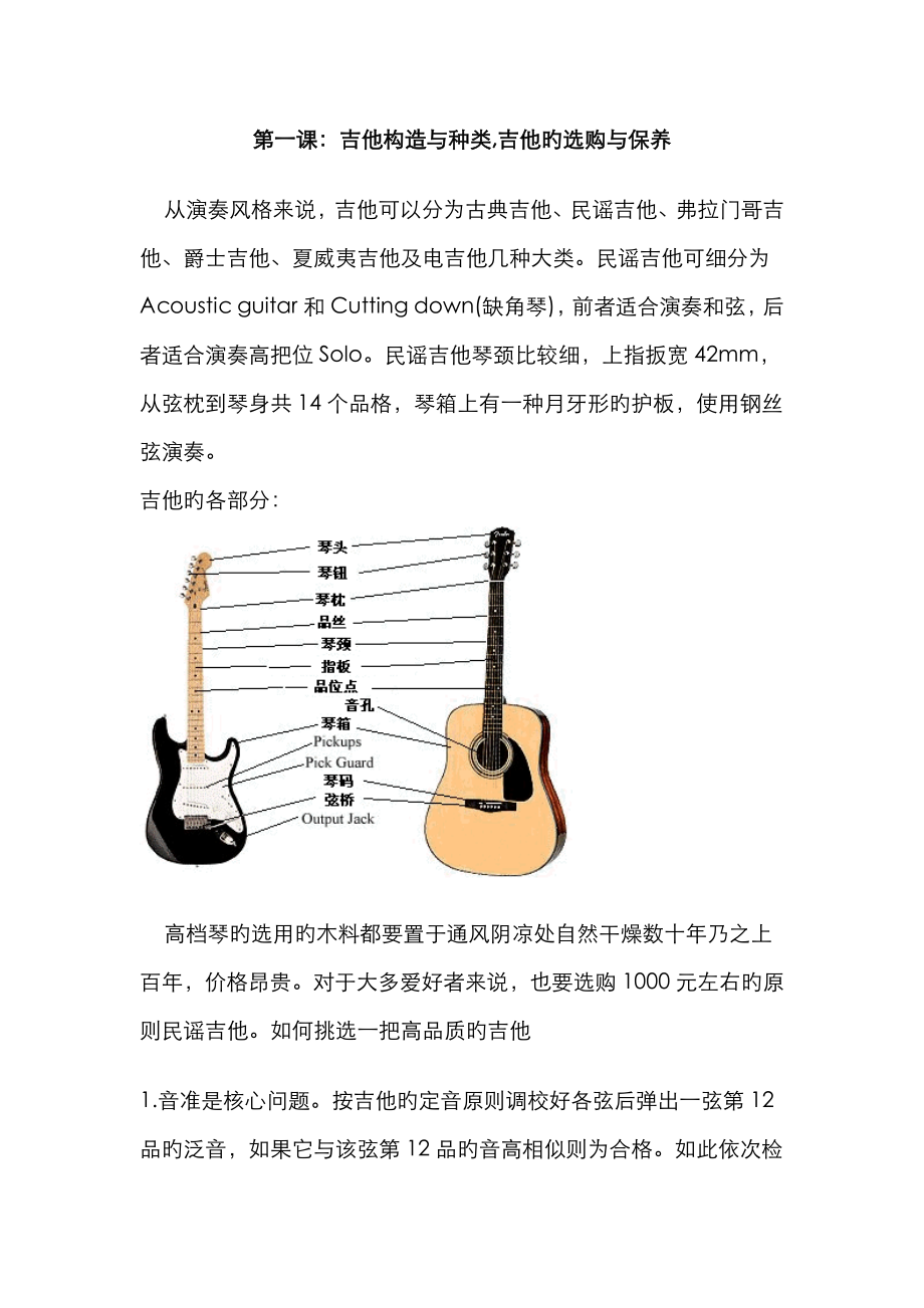 吉他入门经典教程_第1页