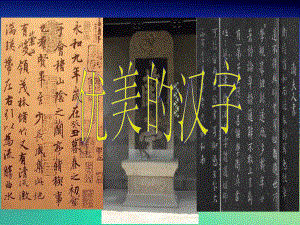 高中语文表达交流优美的汉字课件1新人教版必修1