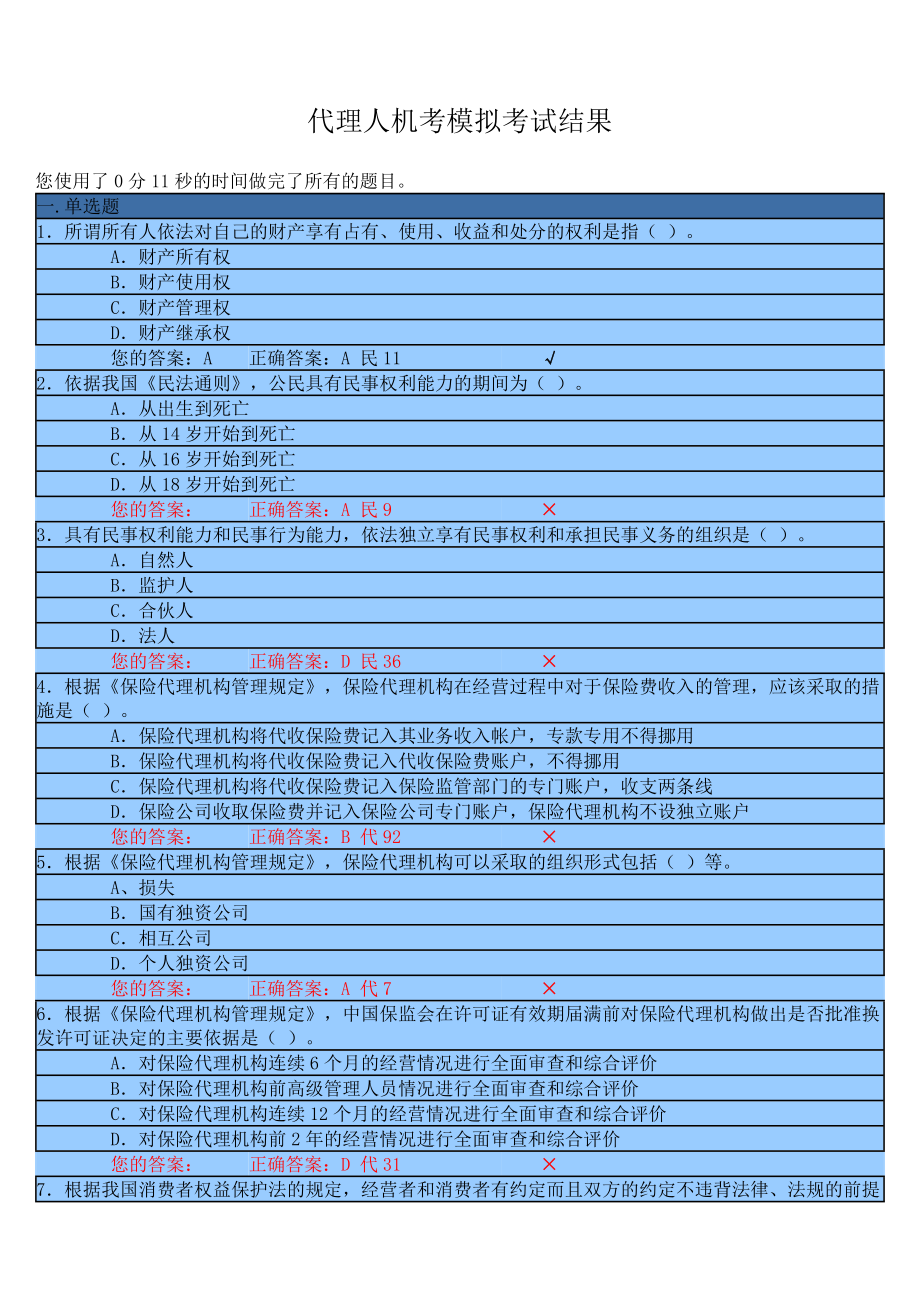 《保险代理人考试》word版_第1页