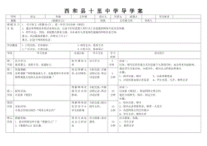 西和縣十里中學(xué)導(dǎo)學(xué)案《把握自己》