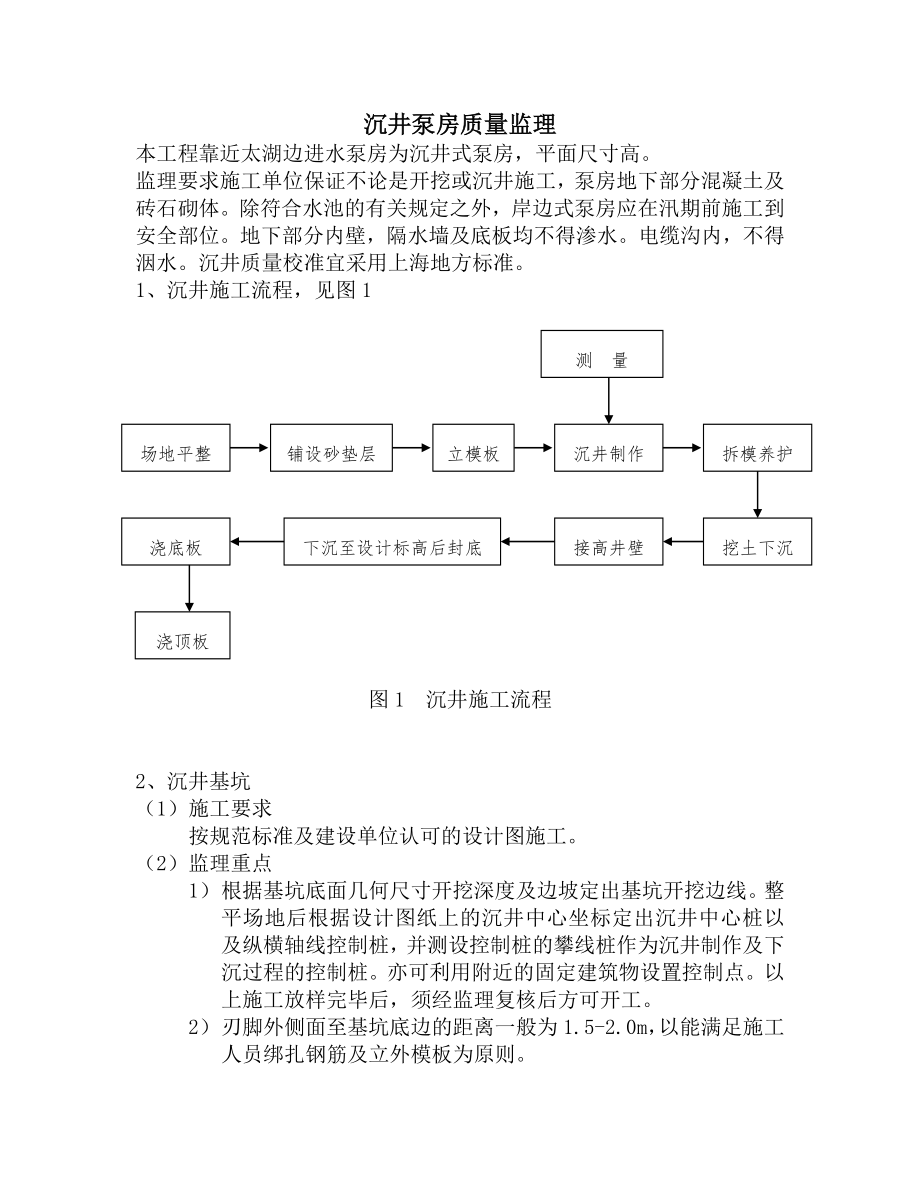 沉井、泵房监理细则_第1页