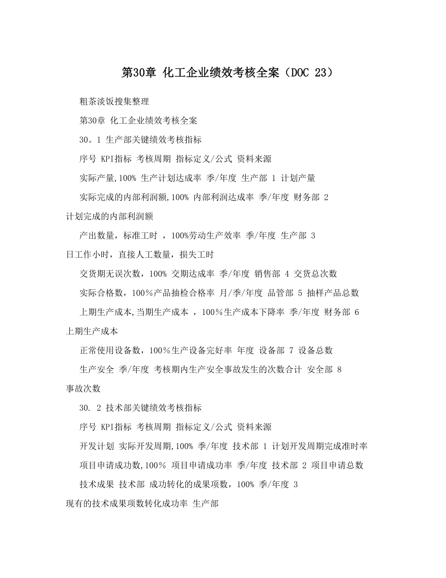 第30章化工企业绩效考核全案DOC23_第1页