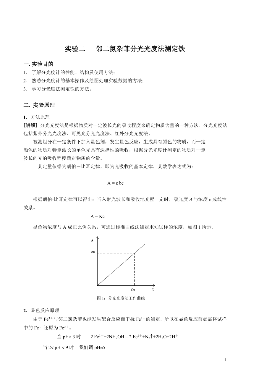 鄰二氮雜菲測定亞鐵_第1頁